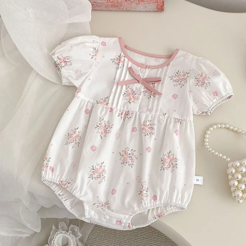 2025 New Summer 0-24M Children Clothes Toddler Baby Girls Jumpsuit Short Sleeved Cotton Print Infant Baby Girls Bodysuits
2025 New Summer 0-24M Children Clothes Toddler Baby Girls Jumpsuit Short Sleeved Cotton Print Infant Baby Girls Bodysuits