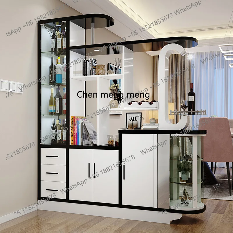 Living room partition simple modern wine cabinet decorative screen household large apartment double-sided shoe cabinet
Living room partition simple modern wine cabinet decorative screen household large apartment double-sided shoe cabinet
