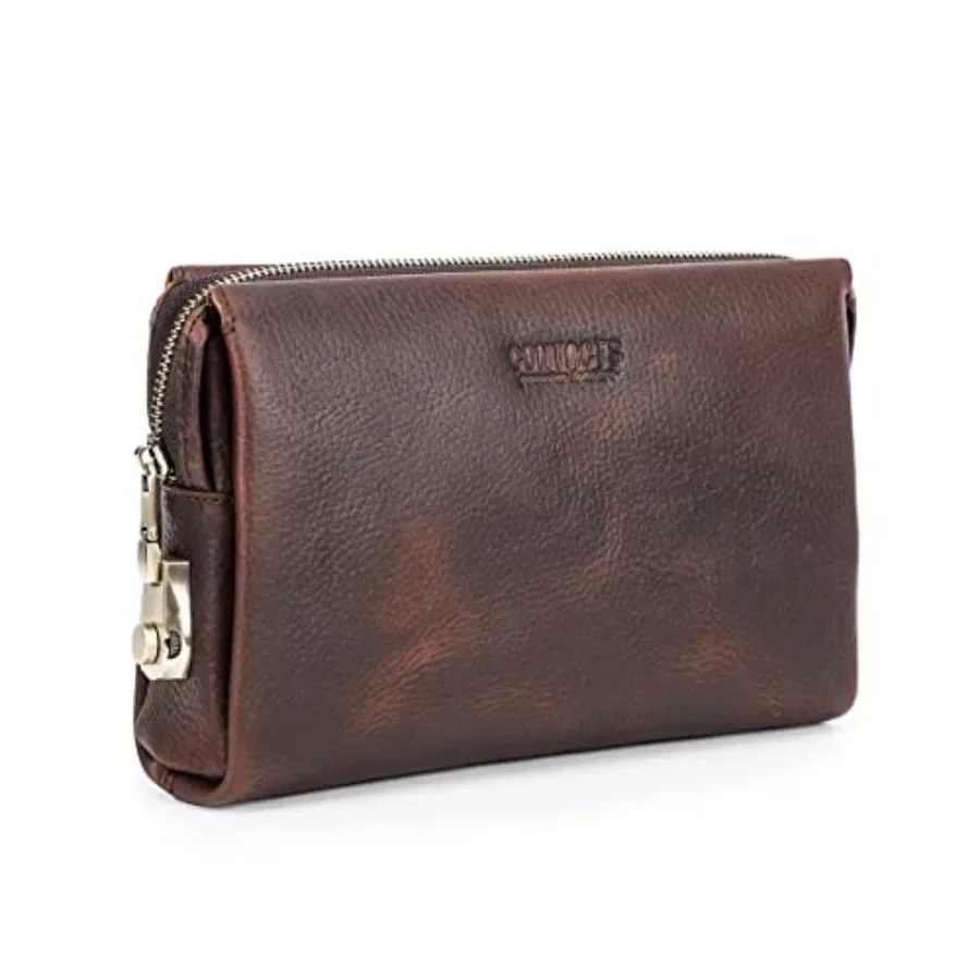 Clutch Purse with Lock Clutch Bag for Men Full Grain Leather Anti Theft Travel Wristlet Handbag Clutch Wallet Card Phone Organi
Clutch Purse with Lock Clutch Bag for Men Full Grain Leather Anti Theft Travel Wristlet Handbag Clutch Wallet Card Phone Organi
