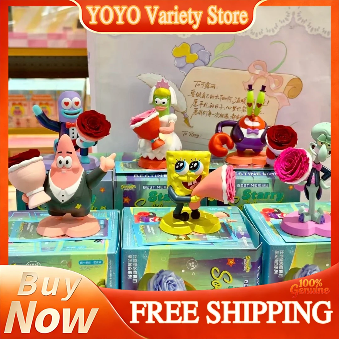 SpongeBob Blind Box Bikini Bottom Residents Starry Monologue Eternal Flower Figure Lovely Pink Collectible Decor Gifts For Girls
SpongeBob Blind Box Bikini Bottom Residents Starry Monologue Eternal Flower Figure Lovely Pink Collectible Decor Gifts For Girls