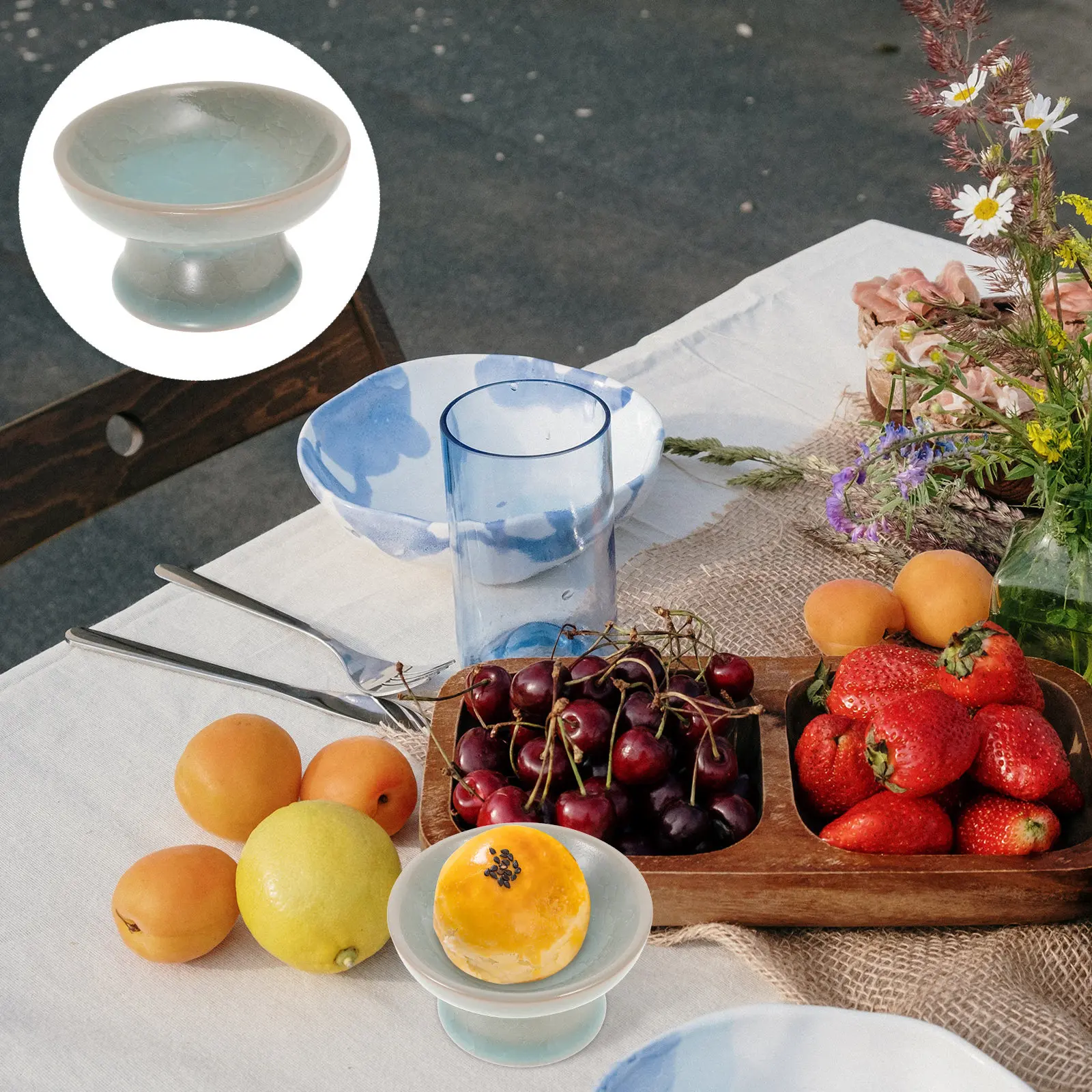 Ceramic Fruit Tray Mini Elevated Stand Home Serving Snacks Fruits High Footed Plate Nut Dish Stylish Kitchen Decor
Ceramic Fruit Tray Mini Elevated Stand Home Serving Snacks Fruits High Footed Plate Nut Dish Stylish Kitchen Decor