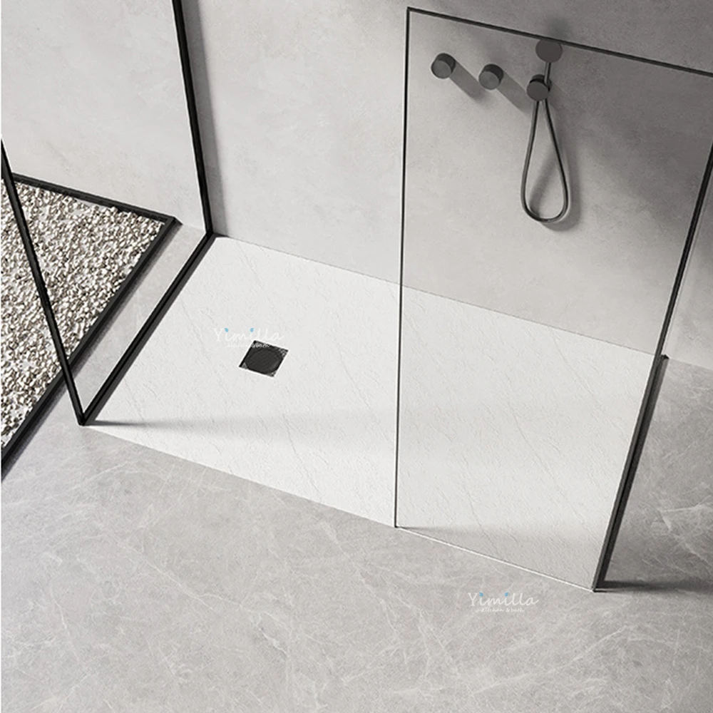 Artificial Stone Shower Base Slip-resistant Textured Floor Light Luxury Design Shower Room Base Easy Installation Linear Drain
Artificial Stone Shower Base Slip-resistant Textured Floor Light Luxury Design Shower Room Base Easy Installation Linear Drain