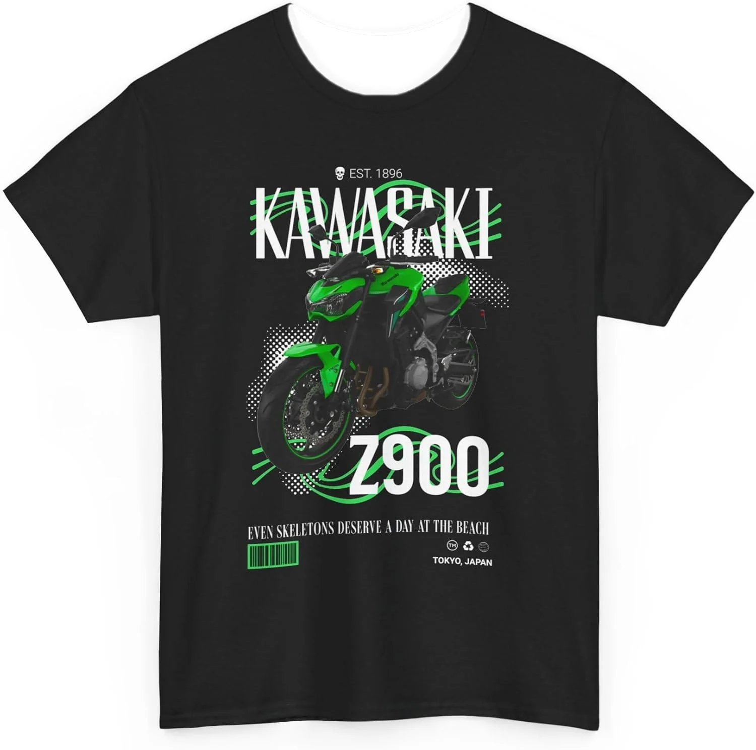 Футболка с короткими рукавами и мотоциклетным принтом Kawasaki Z900, свободная и удобная повседневная повседневная футболка большого размера для улицы
Футболка с короткими рукавами и мотоциклетным принтом Kawasaki Z900, свободная и удобная повседневная повседневная футболка большого размера для улицы