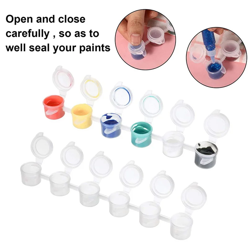 Solid 144 Strips 2Ml Empty Paint Strips Paint Cup Pots Clear Storage Containers Painting Crafts Supplies 864 Pots In Total
Solid 144 Strips 2Ml Empty Paint Strips Paint Cup Pots Clear Storage Containers Painting Crafts Supplies 864 Pots In Total