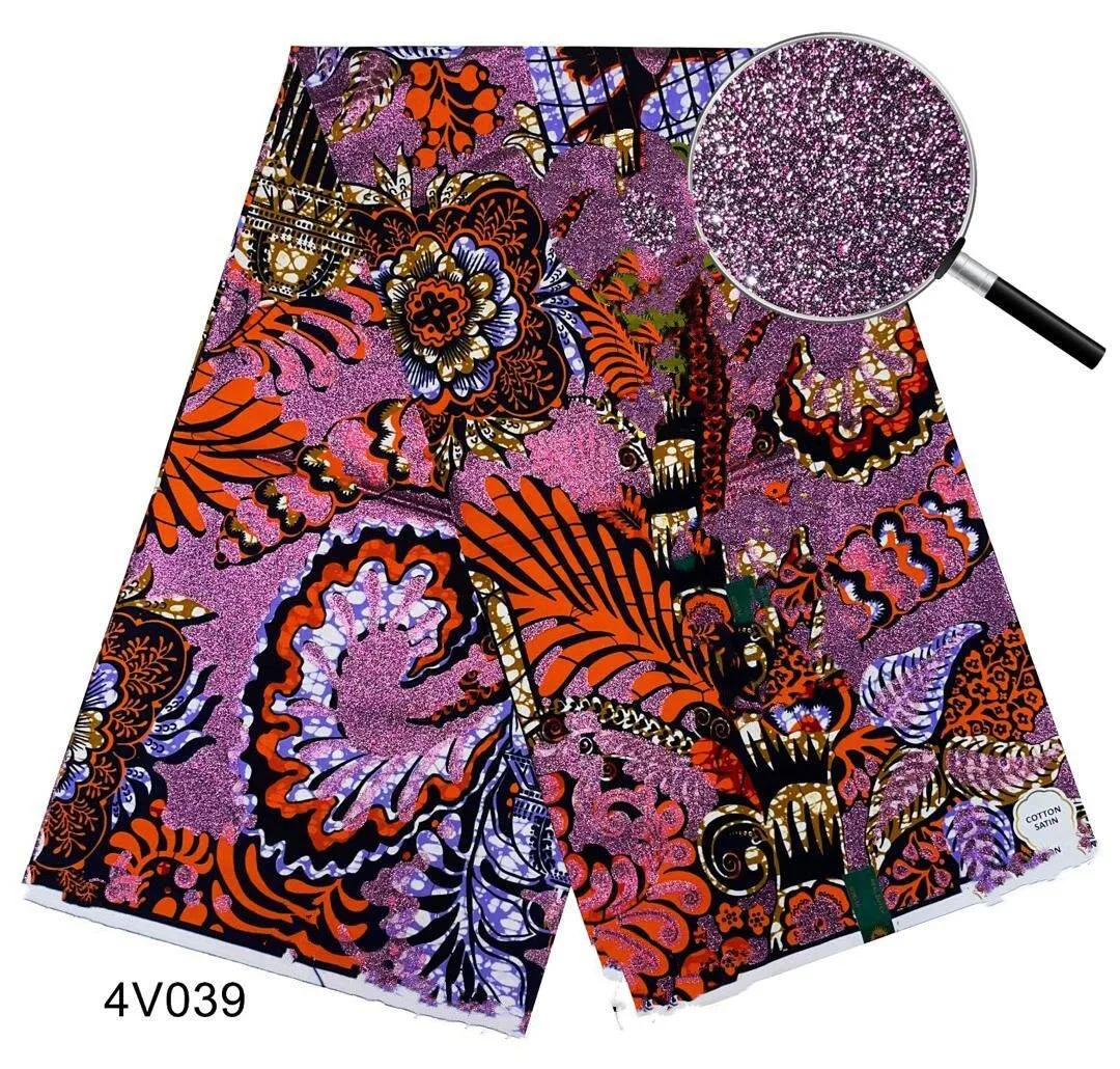 New Grand African Wax Glitter Glam Fabric Cotton Ankara Batik Material Pagne Wax Gold Print Wedding Party Dress
New Grand African Wax Glitter Glam Fabric Cotton Ankara Batik Material Pagne Wax Gold Print Wedding Party Dress
