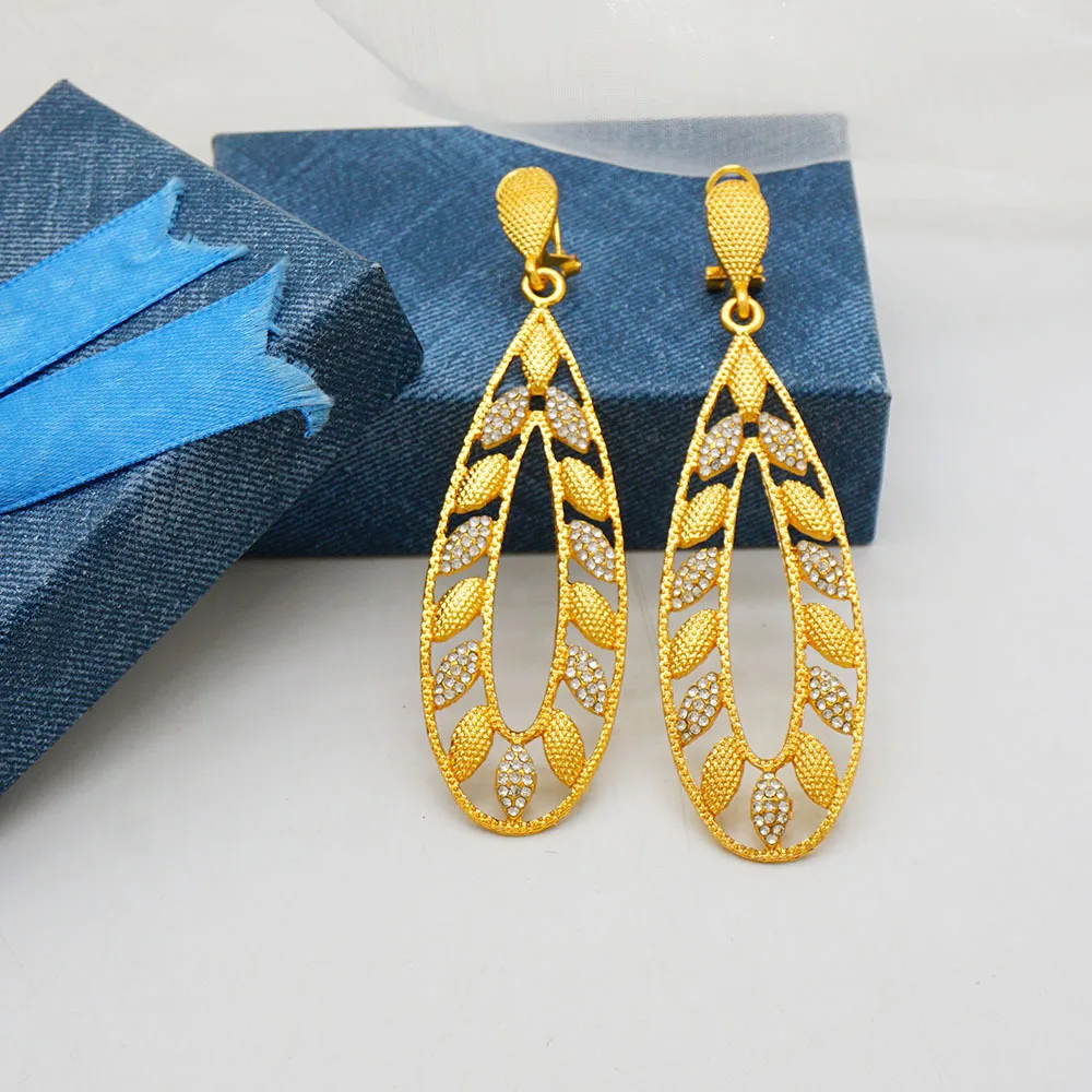 European-American Luxury Diamond-Inset Long Hoop Women's Earrings! 24K Gold AU999, Sparkling High-End, Fashion Party Spotlight
European-American Luxury Diamond-Inset Long Hoop Women's Earrings! 24K Gold AU999, Sparkling High-End, Fashion Party Spotlight