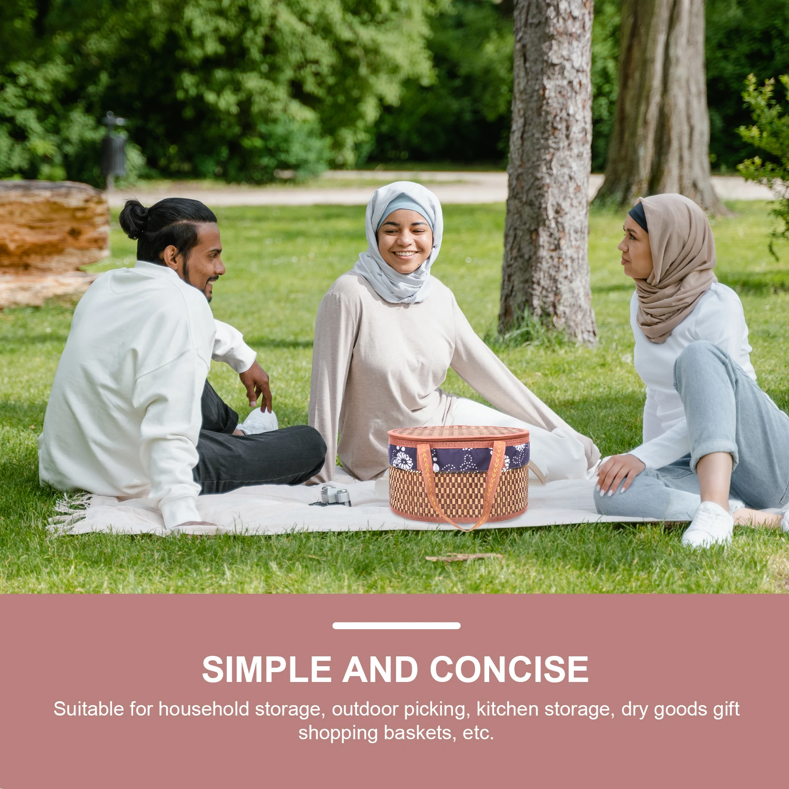 Portable Picnic Woven Baskets Bamboo Snacks H held Basket Egg Storage Crabs Storage Woven Gift Packing Outdoor Picking Kitchen
Portable Picnic Woven Baskets Bamboo Snacks H held Basket Egg Storage Crabs Storage Woven Gift Packing Outdoor Picking Kitchen