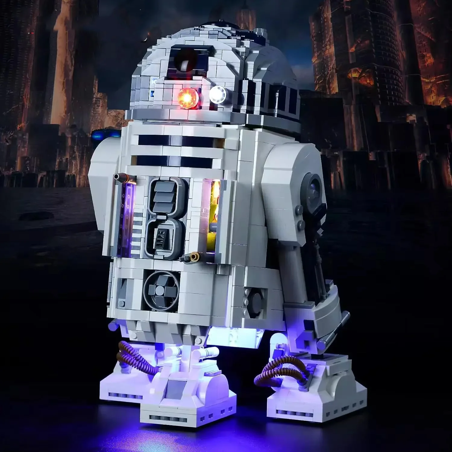 (Блоки в комплект не входят) Светодиодное освещение 5 В для Star Wars: R2-D2 75308 Декоративные фонари с батарейным блоком
(Блоки в комплект не входят) Светодиодное освещение 5 В для Star Wars: R2-D2 75308 Декоративные фонари с батарейным блоком