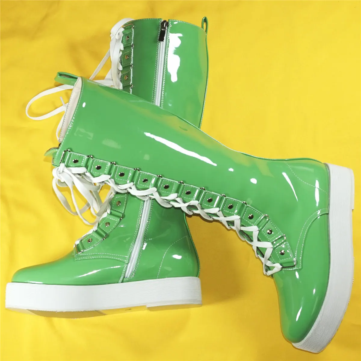 2023 Winter Fashion Sneakers Women Green Patent Leather Knee High Snow Boots Female Round Toe Chunky Platform Pumps Casual Shoes
2023 Winter Fashion Sneakers Women Green Patent Leather Knee High Snow Boots Female Round Toe Chunky Platform Pumps Casual Shoes