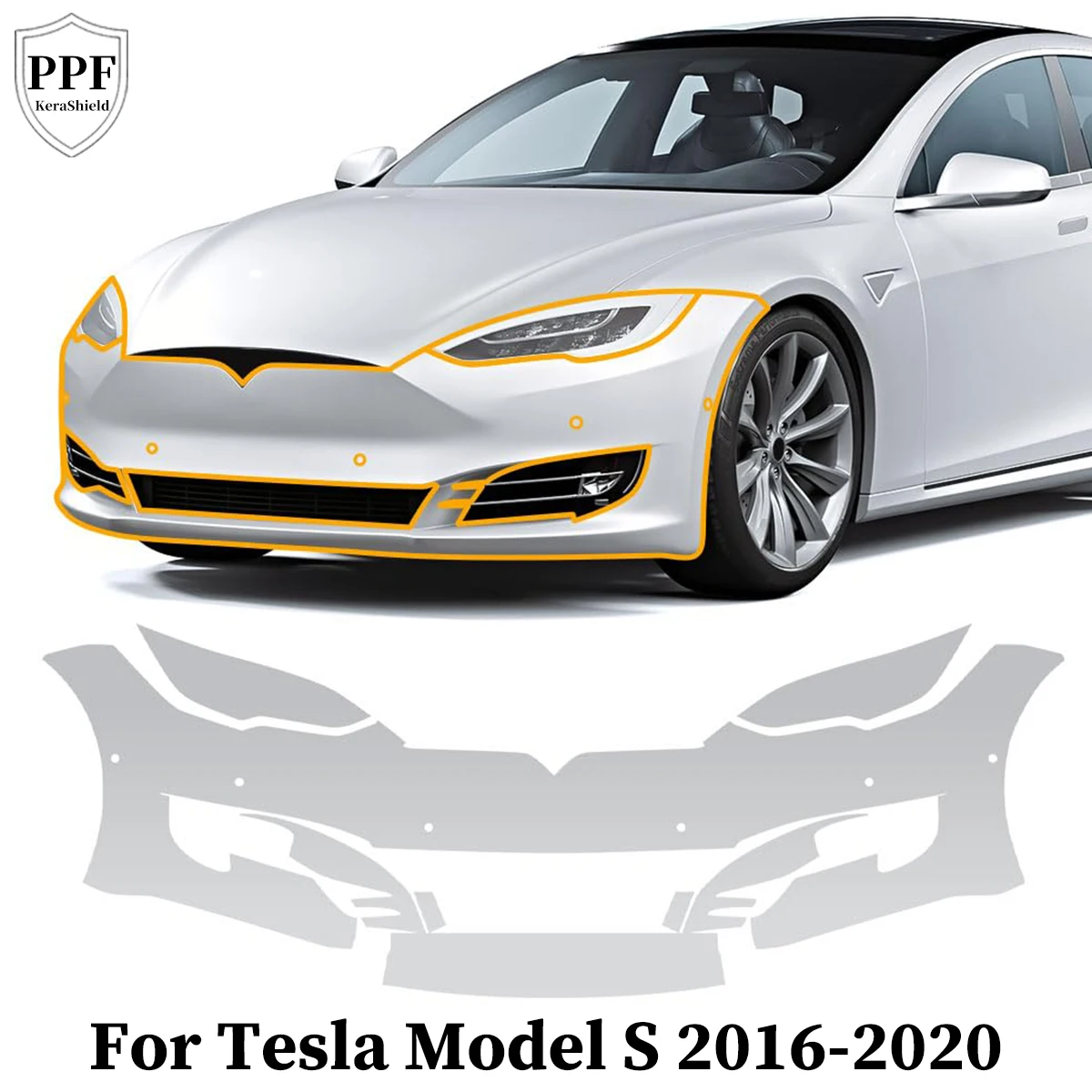Pre-cut Clear PPF For Tesla Model S 2016-2020 Car Body TPU Paint Protection Film Self-adhesive Anti-Scratch Invisible Repairable
Pre-cut Clear PPF For Tesla Model S 2016-2020 Car Body TPU Paint Protection Film Self-adhesive Anti-Scratch Invisible Repairable
