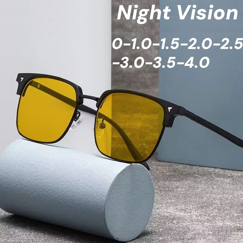 Yellow Lens Night Vision Myopia Glasses High-end Photochromic Near Sight Glasses for Driving Eye Protection Eyewear Diopter +3.5
Yellow Lens Night Vision Myopia Glasses High-end Photochromic Near Sight Glasses for Driving Eye Protection Eyewear Diopter +3.5