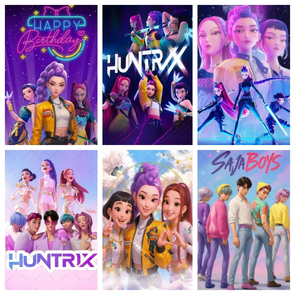 Hot KPop Demon Hunters Backdrop Adult Children's Girl Birthday Party Decorations Baby Shower Background Photo Booth Props
Hot KPop Demon Hunters Backdrop Adult Children's Girl Birthday Party Decorations Baby Shower Background Photo Booth Props