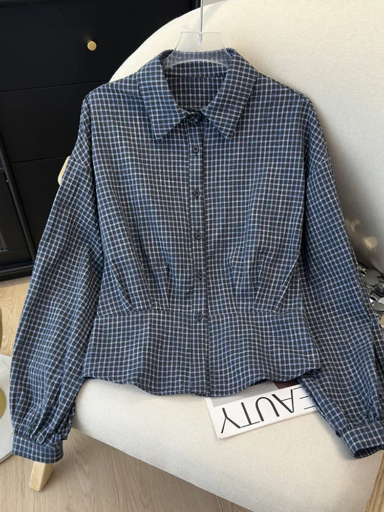 Модный женский топ в клетку с длинным рукавом, новый дизайн, корейский стиль, с завышенной талией и отложным воротником, весенняя коллекция
Модный женский топ в клетку с длинным рукавом, новый дизайн, корейский стиль, с завышенной талией и отложным воротником, весенняя коллекция