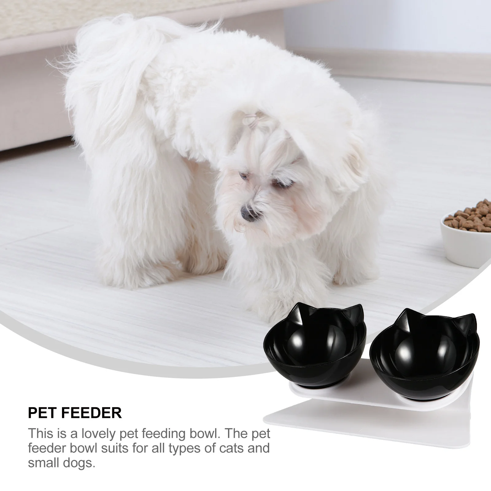 Pet Food Bowl Elevated Cat Feeder Tilted Design Neck Protection Durable Practical Alleviates Vomiting
Pet Food Bowl Elevated Cat Feeder Tilted Design Neck Protection Durable Practical Alleviates Vomiting