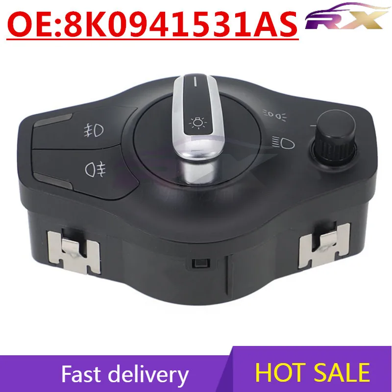 OEM:8K0941531AS Suitable For Volkswagen Audi A4L Q5 Auto Parts Automatic Headlight Control Adjustment Switch
OEM:8K0941531AS Suitable For Volkswagen Audi A4L Q5 Auto Parts Automatic Headlight Control Adjustment Switch