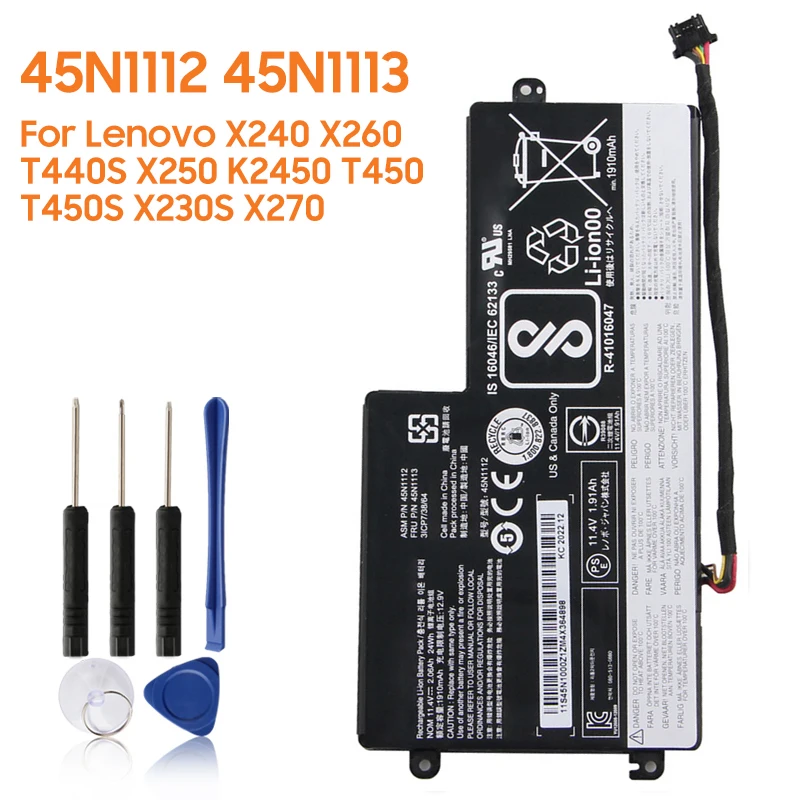 Сменный аккумулятор 45N1112 45N1113 для Lenovo ThinkPad X240 X260 T450 T450S X230S X270 T440S X250 K2450 T470P T460P L450 24Wh
Сменный аккумулятор 45N1112 45N1113 для Lenovo ThinkPad X240 X260 T450 T450S X230S X270 T440S X250 K2450 T470P T460P L450 24Wh