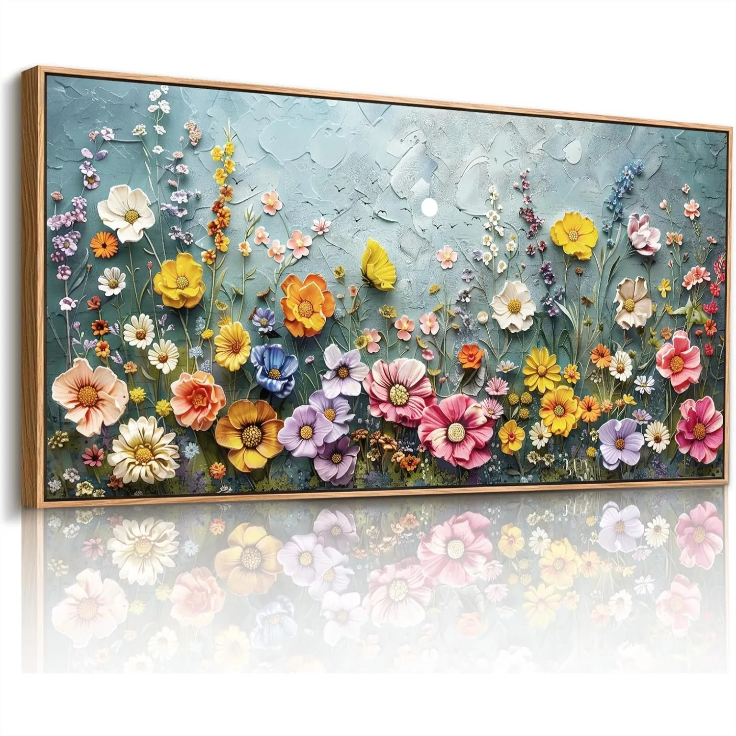 Textured Wildflower Wall Art, Large Framed Flower Pictures for Living Room Bedroom Farmhouse Decor, 20x40
Textured Wildflower Wall Art, Large Framed Flower Pictures for Living Room Bedroom Farmhouse Decor, 20x40