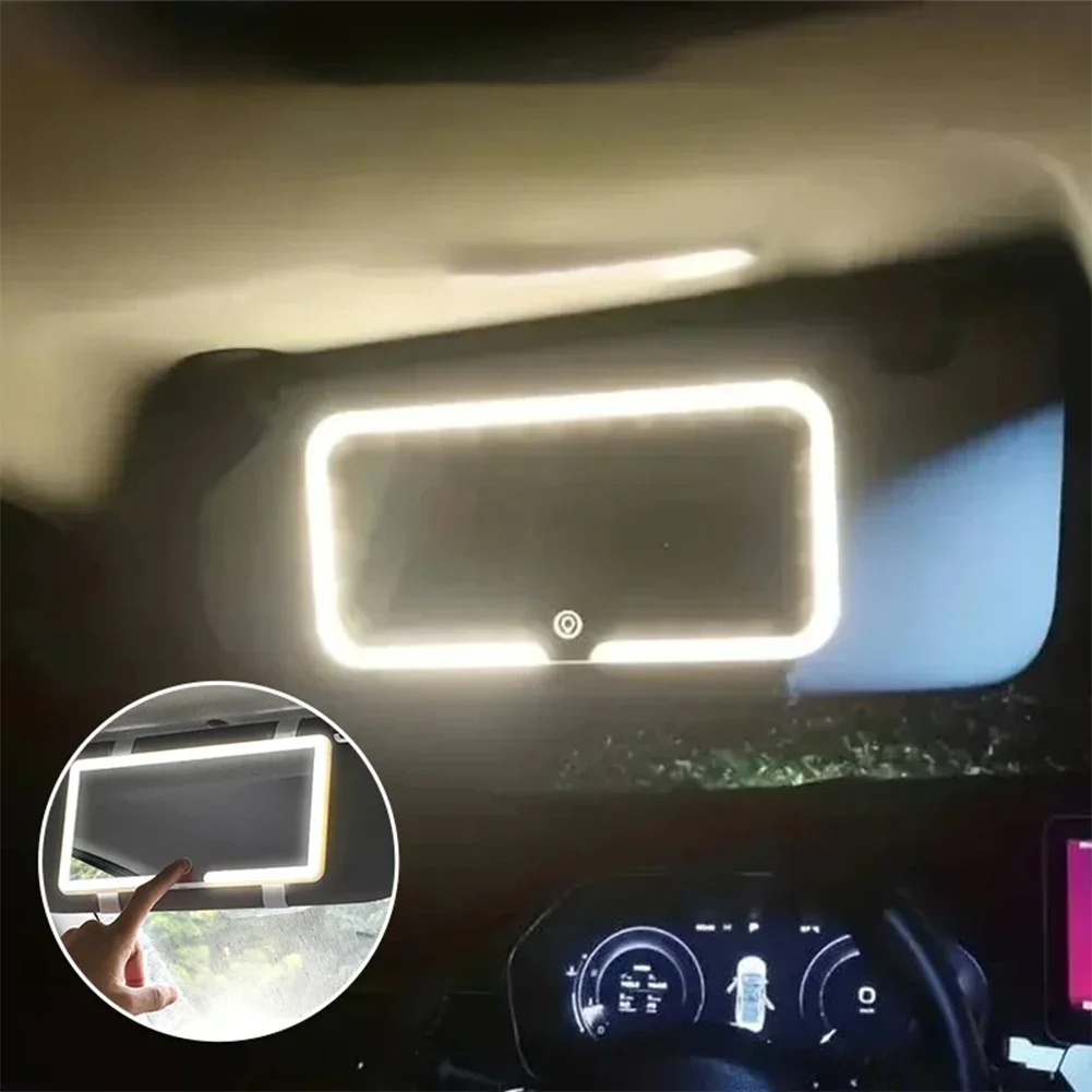 Car Sun Visor LED Sunshade Makeup Mirror 3modes Touch Screen Adjustment USB Charging Automotive Cosmetic Mirrors Car Accessories
Car Sun Visor LED Sunshade Makeup Mirror 3modes Touch Screen Adjustment USB Charging Automotive Cosmetic Mirrors Car Accessories