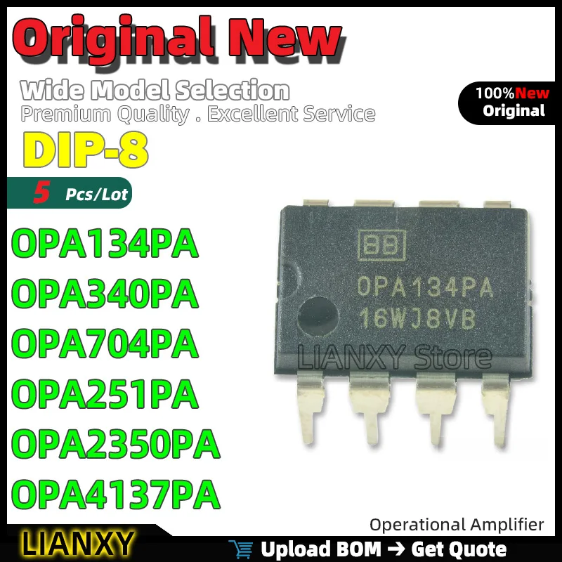 5 шт. DIP-8 OPA134PA OPA340PA OPA704PA OPA251PA OPA2350PA OPA4137PA операционный усилитель новый оригинальный
5 шт. DIP-8 OPA134PA OPA340PA OPA704PA OPA251PA OPA2350PA OPA4137PA операционный усилитель новый оригинальный