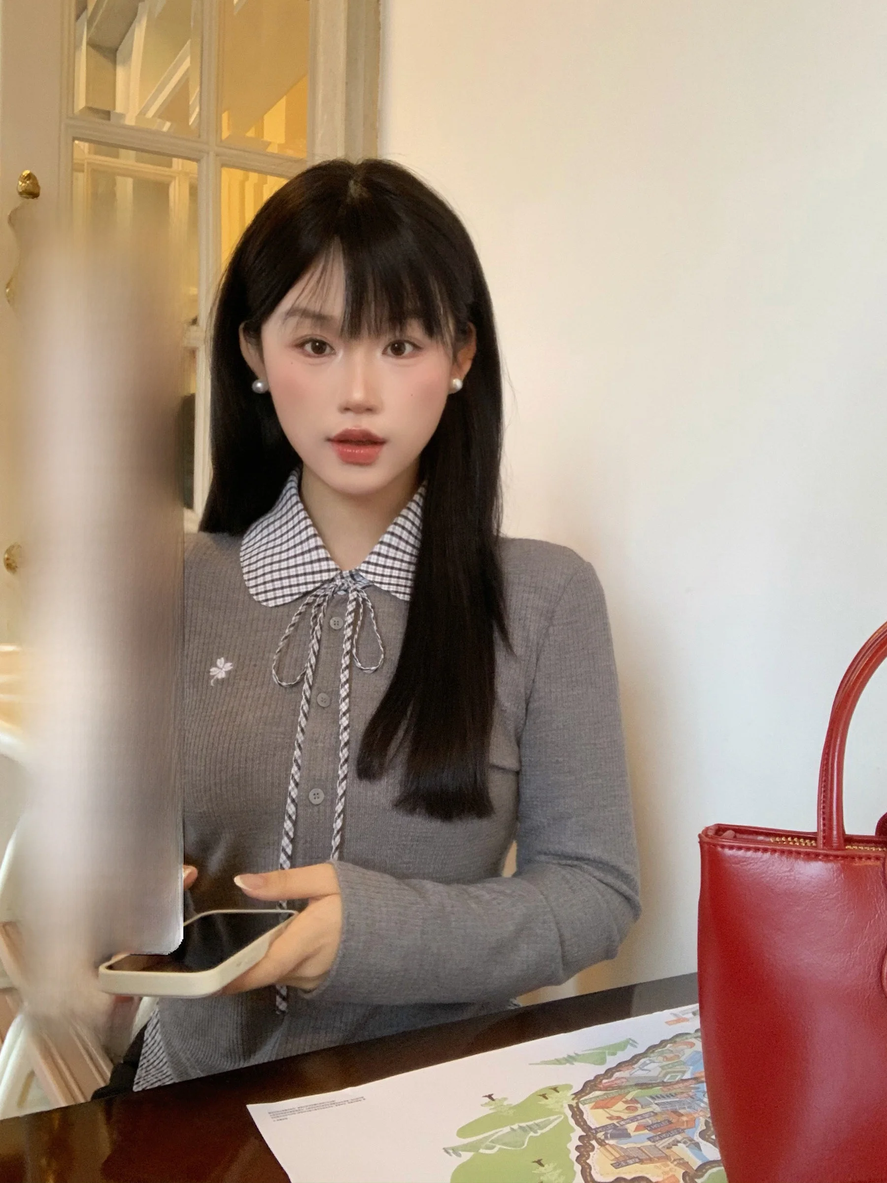 Spring Design Striped Collar Long Sve Women's Knitted irt f Moon Fi Soft Korean Sle Slim Fit Faion Top
Spring Design Striped Collar Long Sve Women's Knitted irt f Moon Fi Soft Korean Sle Slim Fit Faion Top