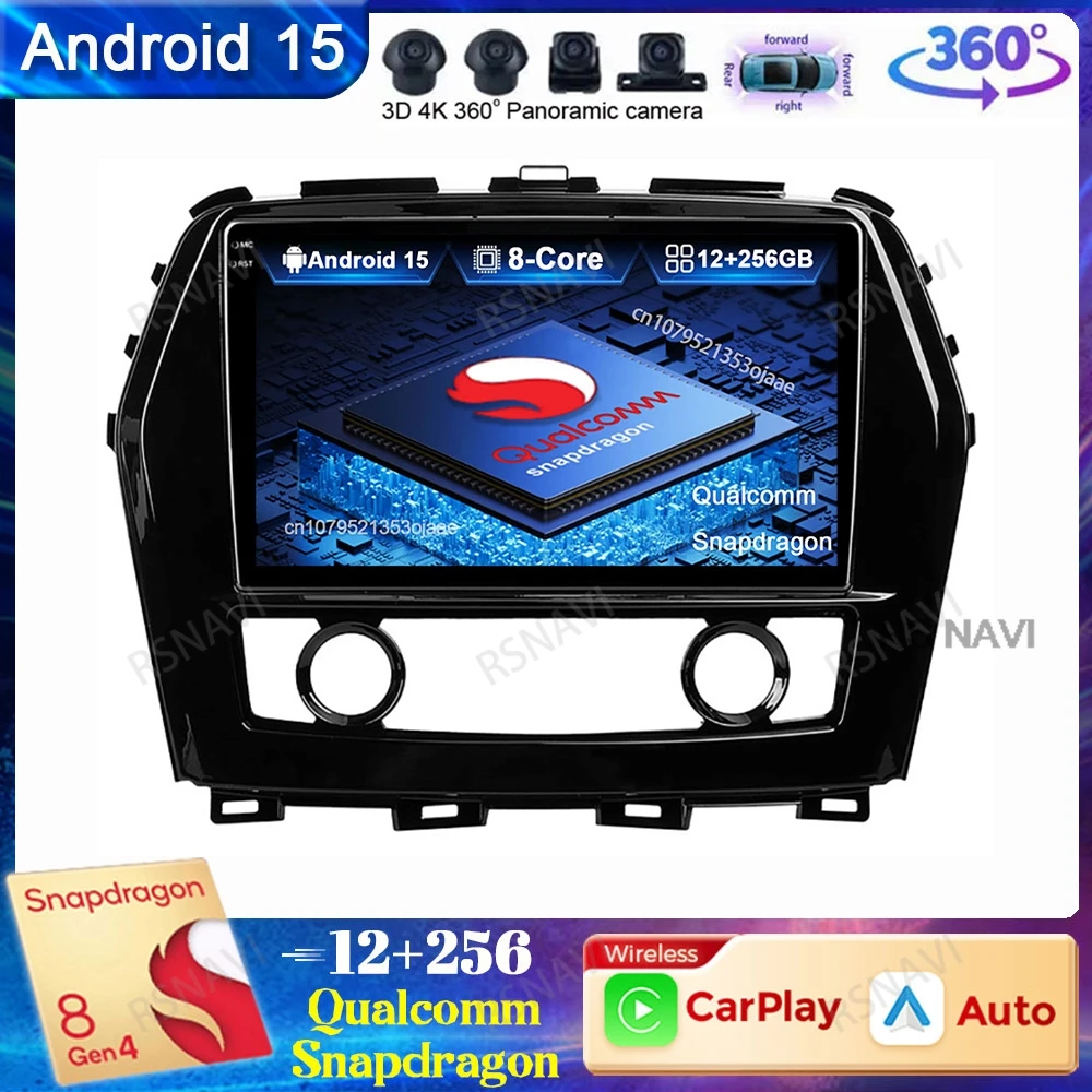 Android 15 Car Radio For Nissan Maxima 2015-2020 GPS Multimedia Head Unit QLED Viedo Player 4G LTE BT Stereo Qualcomm Autoradio
Android 15 Car Radio For Nissan Maxima 2015-2020 GPS Multimedia Head Unit QLED Viedo Player 4G LTE BT Stereo Qualcomm Autoradio