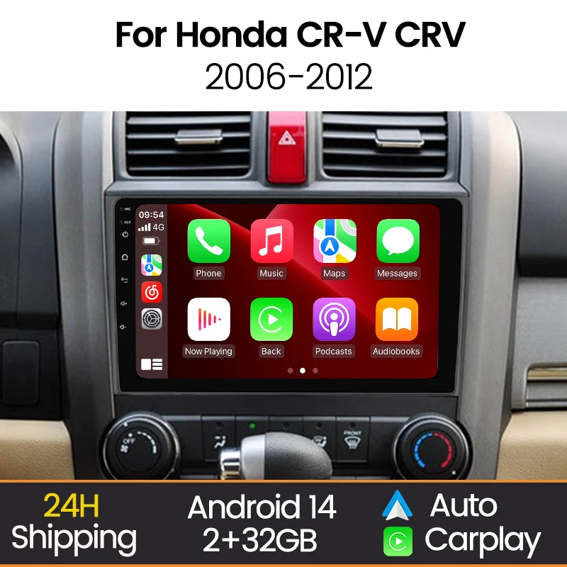 MEKEDE Android Auto Carplay Car Radio For Honda CR-V 3 RE CRV 2006-2012 Car Multimedia Video Player Intelligent Vehicle System
MEKEDE Android Auto Carplay Car Radio For Honda CR-V 3 RE CRV 2006-2012 Car Multimedia Video Player Intelligent Vehicle System