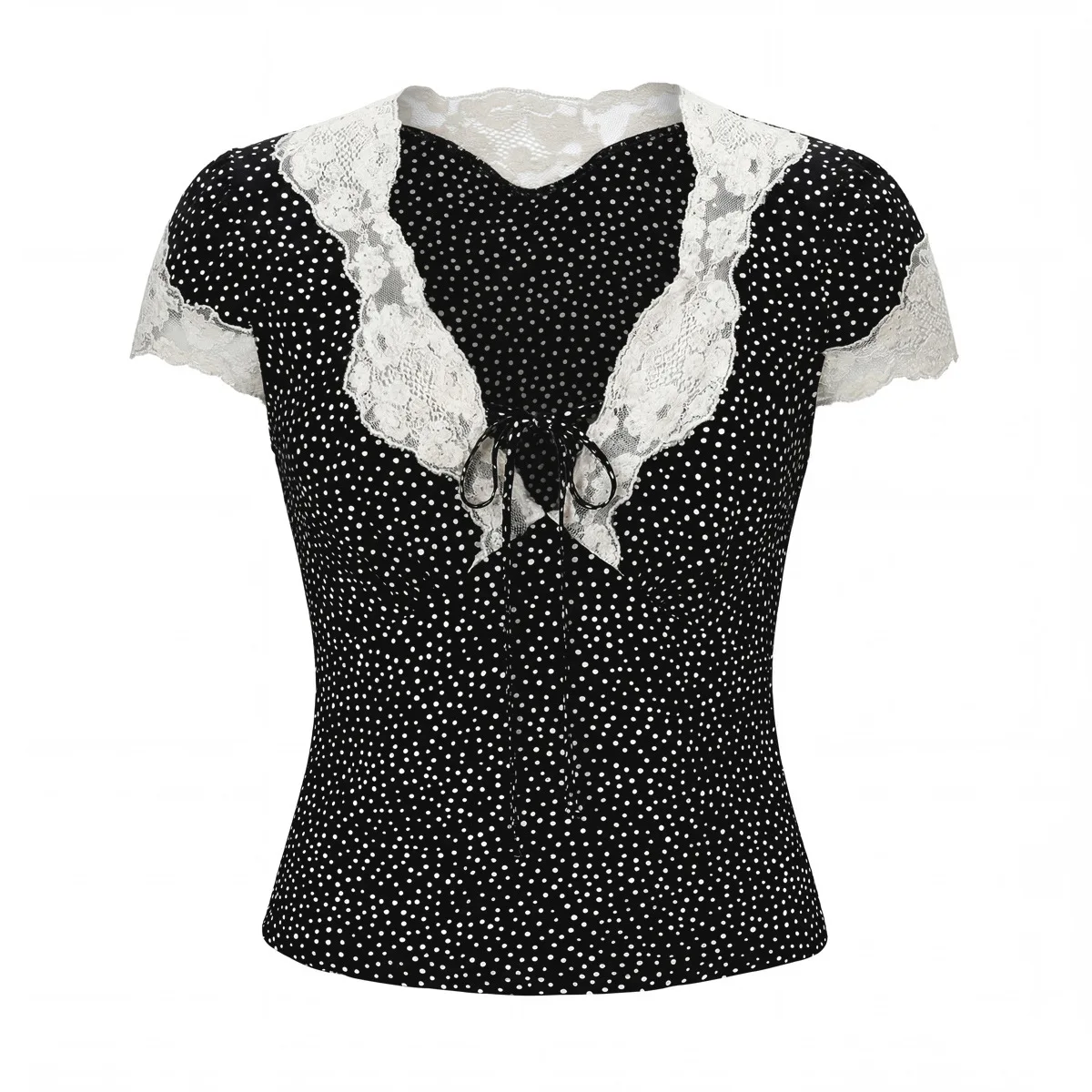 Women's Fashion Casual Polka Dot Lace Top XPHX
Women's Fashion Casual Polka Dot Lace Top XPHX