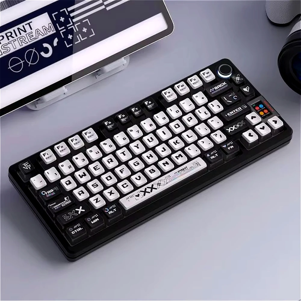 CSGO Print Set Four Side Transparent SAX Pudding Key Cap PC 125 Key for 60/64/84/98/108 Mechanical Keyboard
CSGO Print Set Four Side Transparent SAX Pudding Key Cap PC 125 Key for 60/64/84/98/108 Mechanical Keyboard