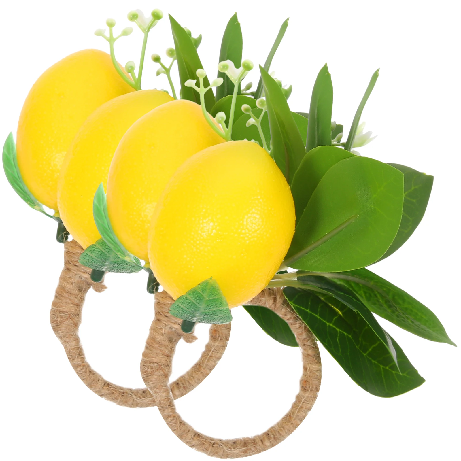 4pcs Lemon Napkin Rings Artificial Fruit Decor Kitchen Restaurant Party Supplies Lightweight Dining Table Decorations
4pcs Lemon Napkin Rings Artificial Fruit Decor Kitchen Restaurant Party Supplies Lightweight Dining Table Decorations