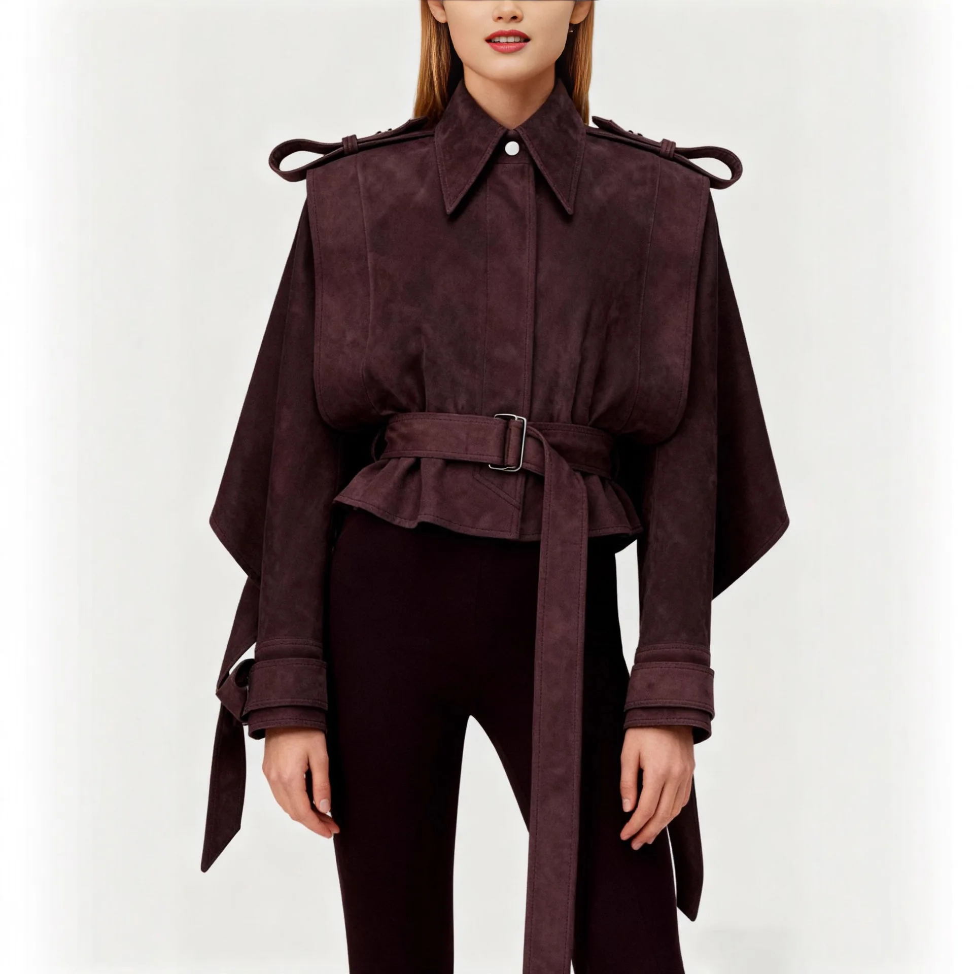 French-style Lapel Patchwork Top 2026 Autumn New High-end Fashion Casual Versatile Waist-cinched Tie Irregular Jacket for Women
French-style Lapel Patchwork Top 2026 Autumn New High-end Fashion Casual Versatile Waist-cinched Tie Irregular Jacket for Women