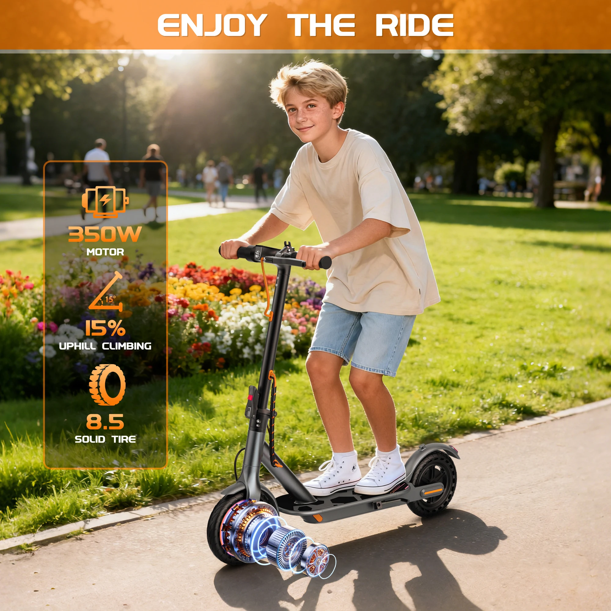 Children Foldable Electric Scooter Intelligent APP Unlocking Control 350W Motor Two Double Brake-12 Miles Range Quick Delivery
Children Foldable Electric Scooter Intelligent APP Unlocking Control 350W Motor Two Double Brake-12 Miles Range Quick Delivery