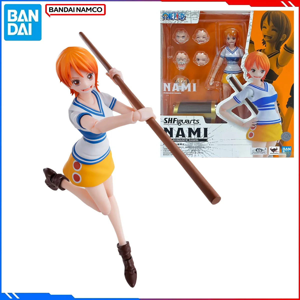 Genuine Bandai Original One Piece Figure Model Kits SHFiguarts Anime Nami Romance Dawn Action Model Toys Christmas Gift for Boy
Genuine Bandai Original One Piece Figure Model Kits SHFiguarts Anime Nami Romance Dawn Action Model Toys Christmas Gift for Boy