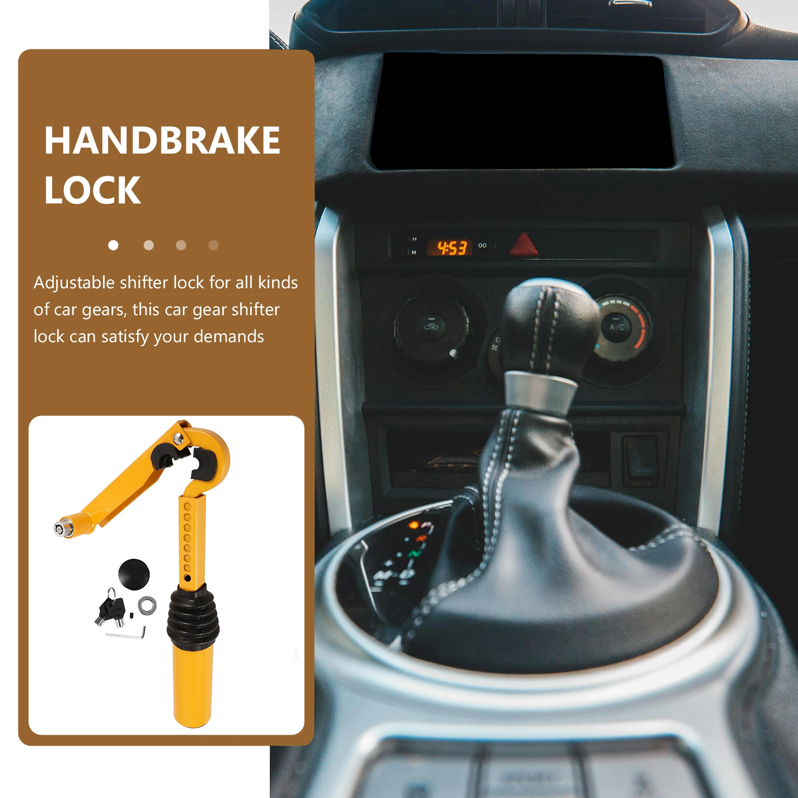 Adjustable Car Gear Shifter Lock Manual Transmission Anti Theft Device Vehicle Steering Wheel Accessories
Adjustable Car Gear Shifter Lock Manual Transmission Anti Theft Device Vehicle Steering Wheel Accessories