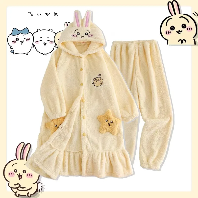 Новая модель 2026 года: Милая пижама-ночнушка Усаги Хачиваре с плюшевым начесом, теплая зимняя мультяшная домашняя одежда в стиле аниме
Новая модель 2026 года: Милая пижама-ночнушка Усаги Хачиваре с плюшевым начесом, теплая зимняя мультяшная домашняя одежда в стиле аниме