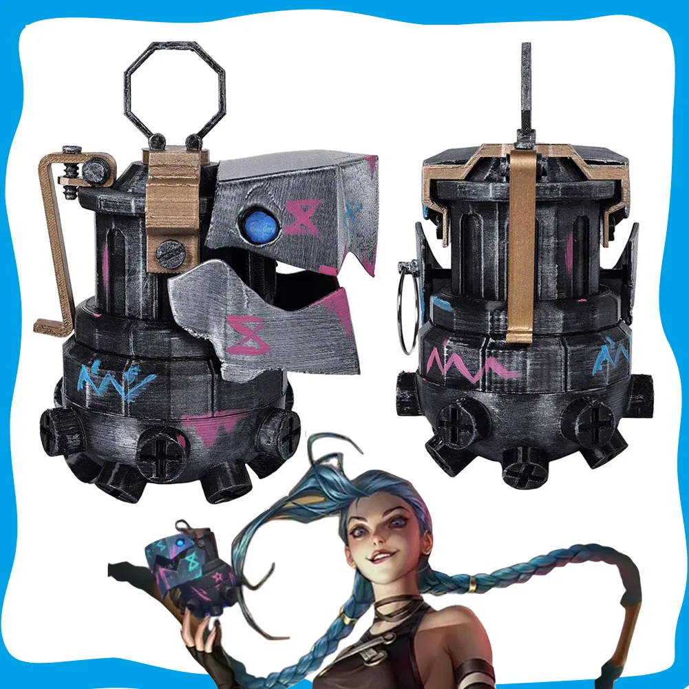 Jinx Acrane Cosplay Antitank Grenade Ornament Game LOL Figure Arms Props Hand Grenade Roleplay Disguise Halloween Carnival Gifts
Jinx Acrane Cosplay Antitank Grenade Ornament Game LOL Figure Arms Props Hand Grenade Roleplay Disguise Halloween Carnival Gifts