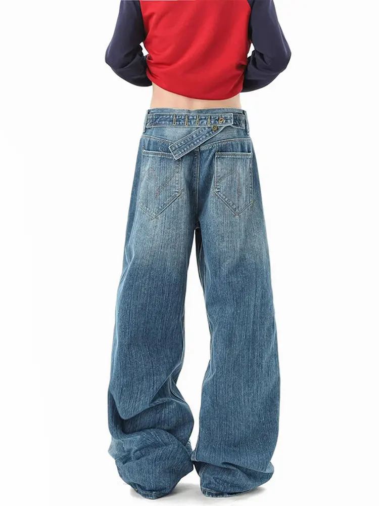 Women's Blue Y2k Baggy Grunge Washed Jeans Japandi Style Vintage Grunge Oversize Jean Pants Harajuku Wide Denim Trousers Clothes
Women's Blue Y2k Baggy Grunge Washed Jeans Japandi Style Vintage Grunge Oversize Jean Pants Harajuku Wide Denim Trousers Clothes