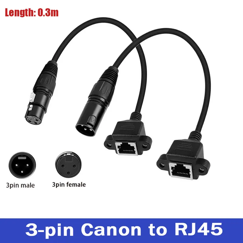 3Pin XLR to RJ45 network cable adapter digital audio and video cable 2-core female signal cable DMX512 XLR to RJ45 connector
3Pin XLR to RJ45 network cable adapter digital audio and video cable 2-core female signal cable DMX512 XLR to RJ45 connector