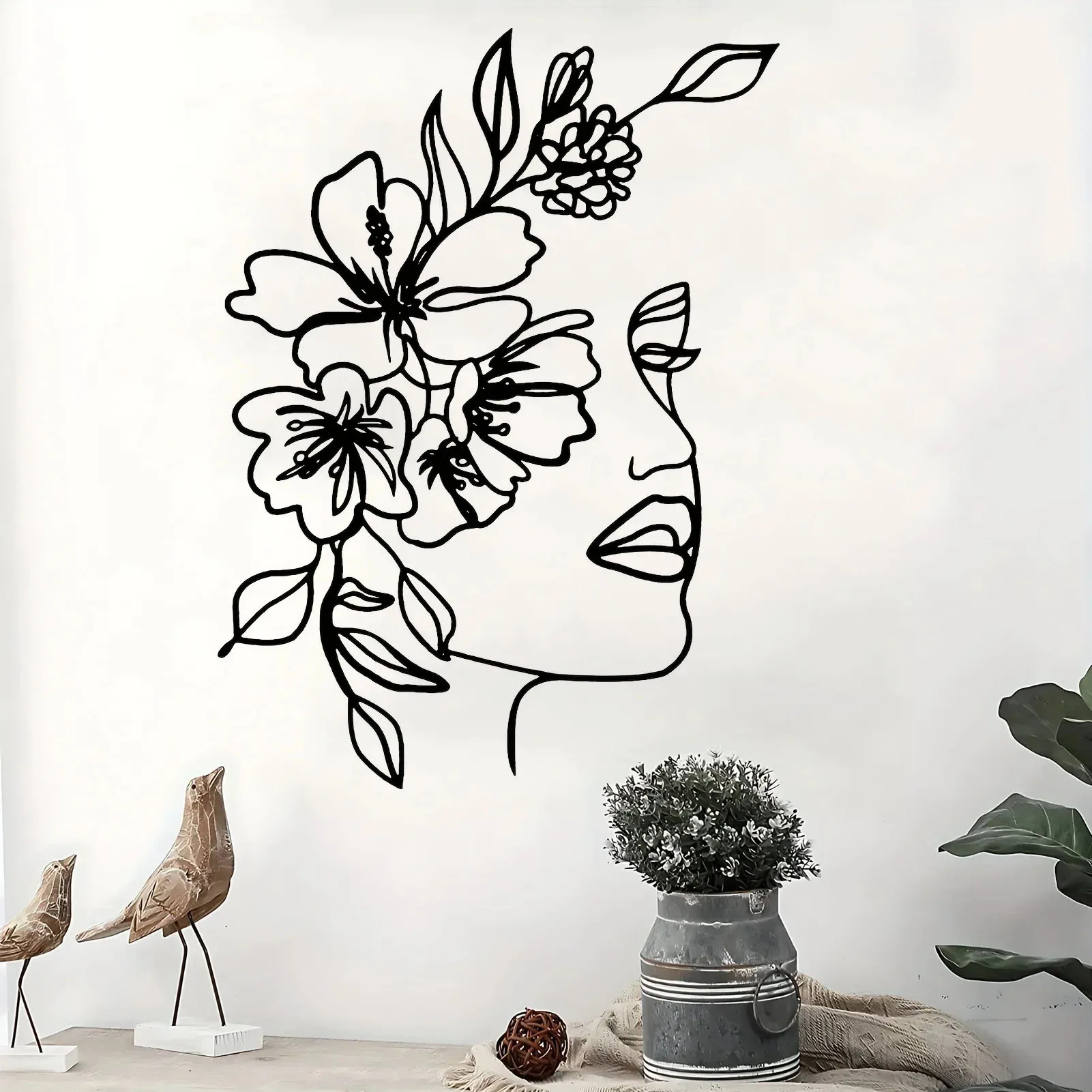 Crafts Metal Line Art Wall Decoration Metal Wall Art Abstract Woman Face Wall Art Line Décor Metal Flower Hanging Minimalist
Crafts Metal Line Art Wall Decoration Metal Wall Art Abstract Woman Face Wall Art Line Décor Metal Flower Hanging Minimalist