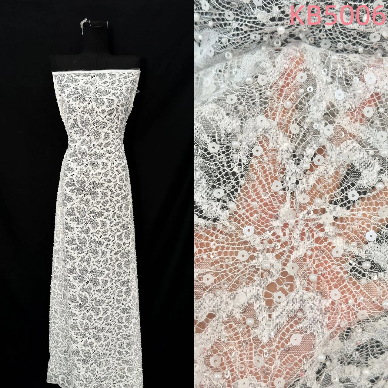 White Sequins Beaded Chantilly Lace Fabric African Lace Fabric 5 Yards High Quality 2025 Green Tulle Lace For Sewing KB5006
White Sequins Beaded Chantilly Lace Fabric African Lace Fabric 5 Yards High Quality 2025 Green Tulle Lace For Sewing KB5006
