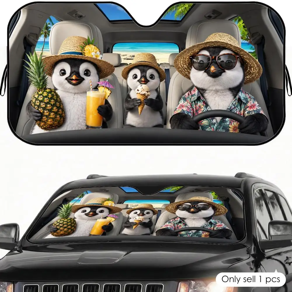 Penguin Driving Car Sun Visor Foldable Front Windshield Car Sunshade Reusable Aluminum Foil UV Heat Insulation Cover
Penguin Driving Car Sun Visor Foldable Front Windshield Car Sunshade Reusable Aluminum Foil UV Heat Insulation Cover
