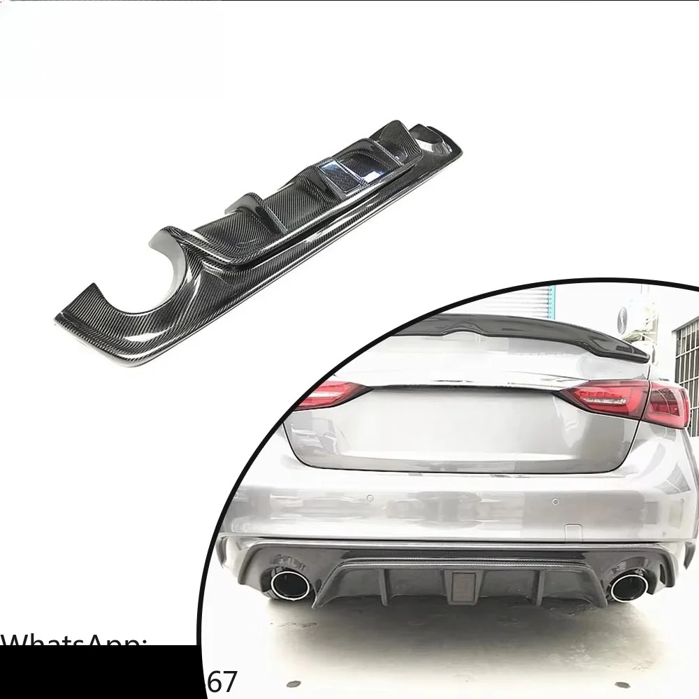 2018 For INFINITI Q50 Sport Model Carbon Fiber Rear Bumper Diffuser Spoiler
2018 For INFINITI Q50 Sport Model Carbon Fiber Rear Bumper Diffuser Spoiler