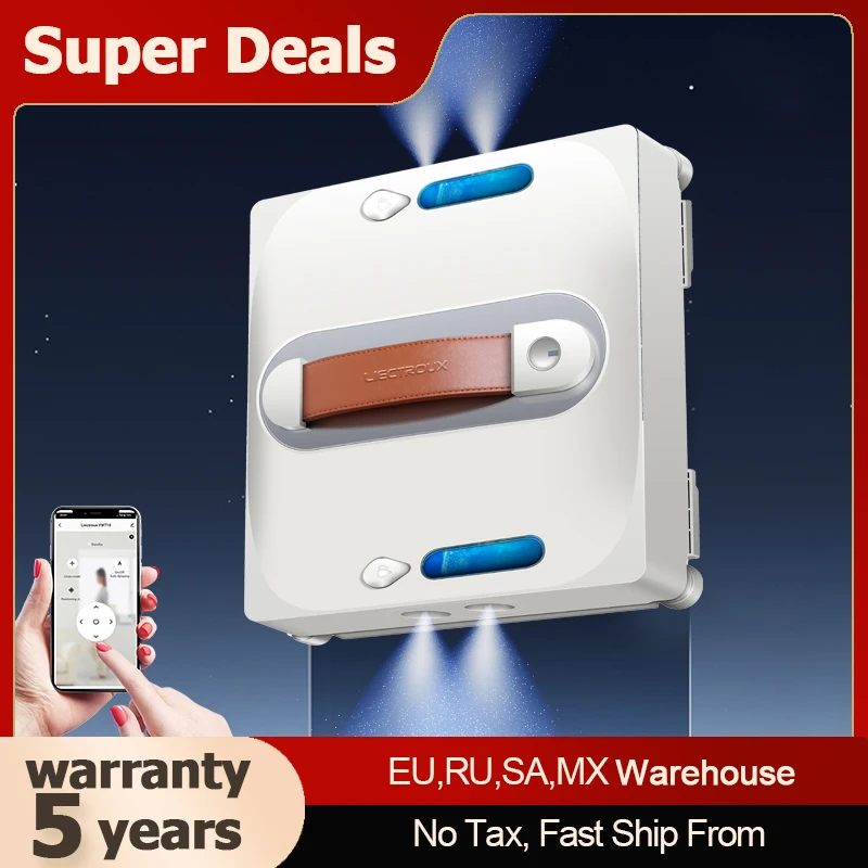 Window Cleaning Robot Liectroux S11, 4-Way Water Spray, Home Glass Floor Wall Tiles Cleaner Robot, Strong Vacuum, Smart Memory
Window Cleaning Robot Liectroux S11, 4-Way Water Spray, Home Glass Floor Wall Tiles Cleaner Robot, Strong Vacuum, Smart Memory