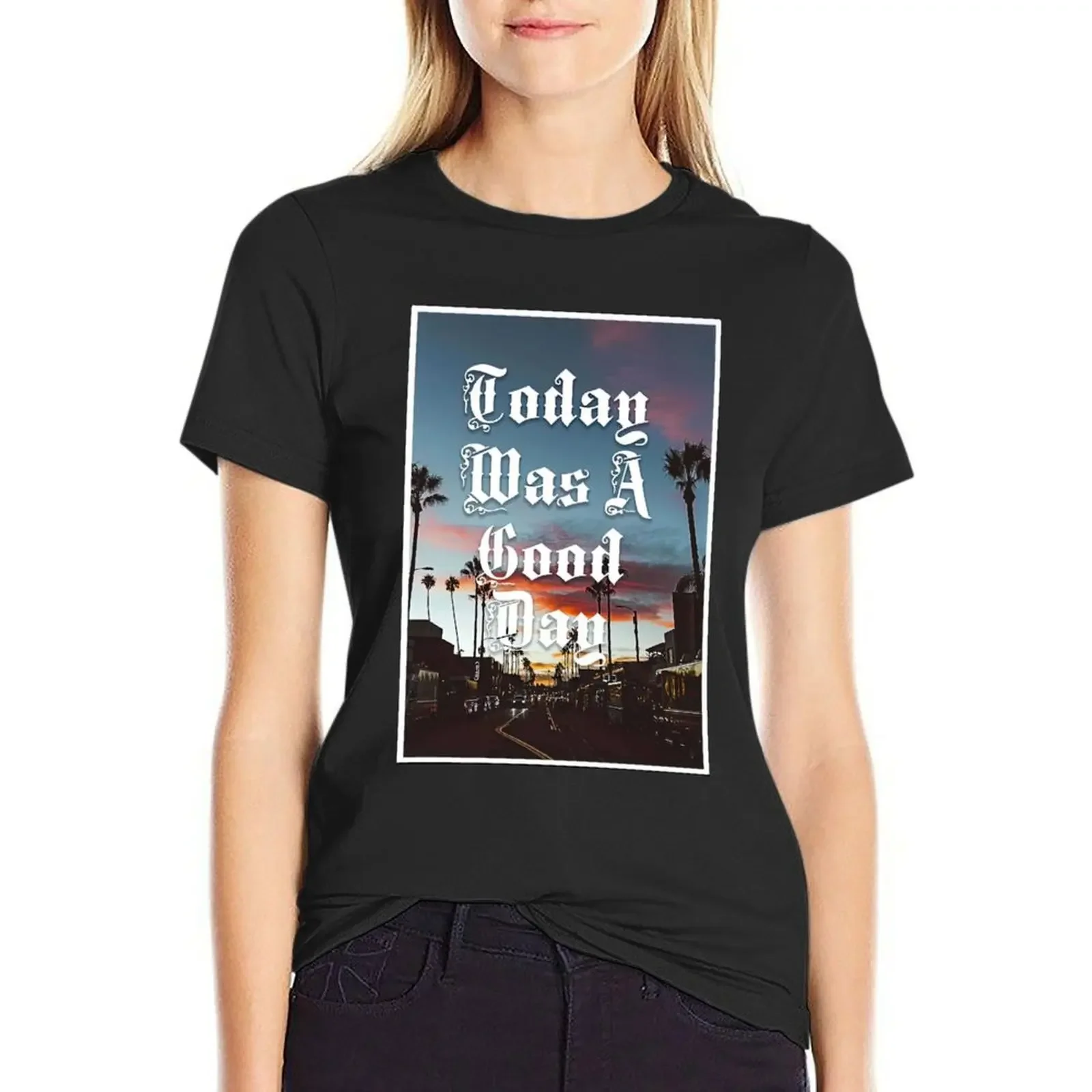 Today Was A Good Day Song Lyrics Poster - Today Was A Good Day City Sunset T-Shirt tops plain korean fashion Women tops
Today Was A Good Day Song Lyrics Poster - Today Was A Good Day City Sunset T-Shirt tops plain korean fashion Women tops