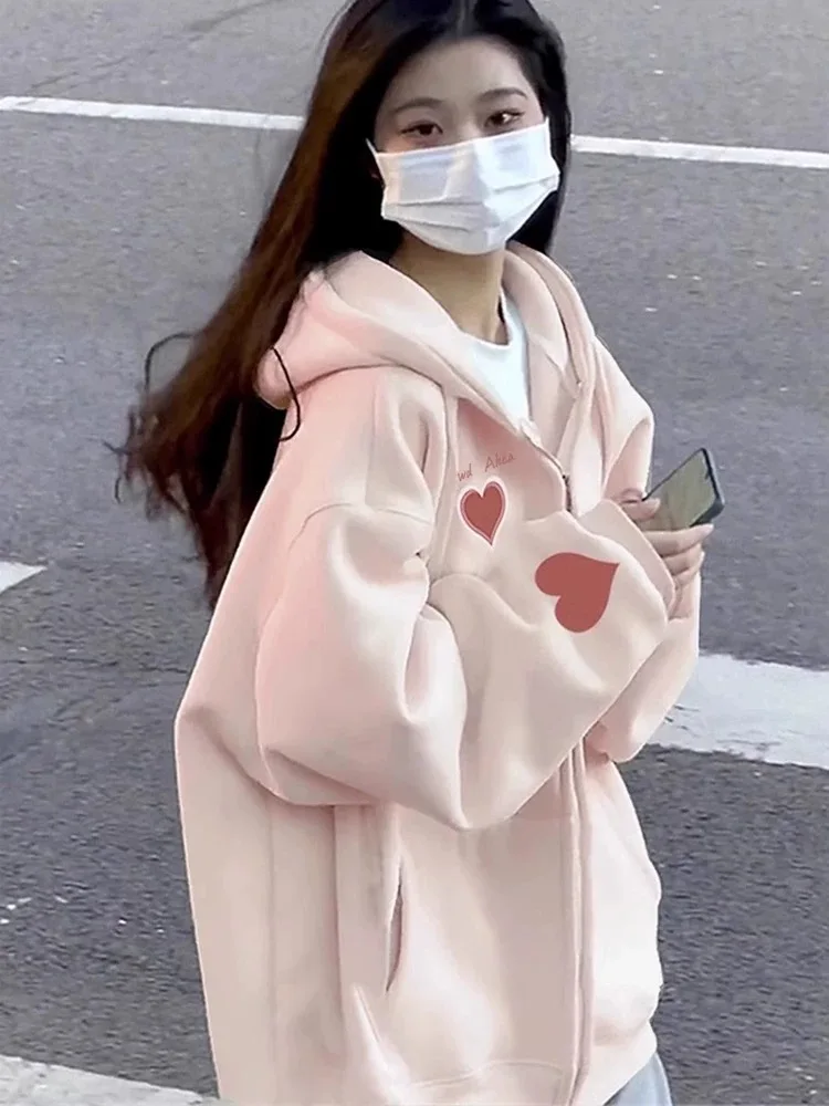 Women's Fleece Lined Hoodie Jacket Autumn Winter Collection 2025 New Trendy Outfit Set Thickened for Students Spring Fall
Women's Fleece Lined Hoodie Jacket Autumn Winter Collection 2025 New Trendy Outfit Set Thickened for Students Spring Fall