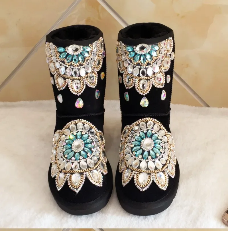 Platform Boots Casual Winter Flat Heels Shoes Snow Ankle Boots Women Cute Rhinestone Booties
Platform Boots Casual Winter Flat Heels Shoes Snow Ankle Boots Women Cute Rhinestone Booties