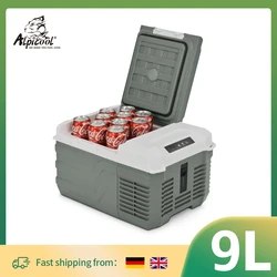 Alpicool NL9 9L Portable Refrigerator 12V/24V Small Car Fridge 100V~240V AC Electric Cooler Plug in Mini Freezer for Camping Alpicool NL9 9L Portable Refrigerator 12V/24V Small Car Fridge 100V~240V AC Electric Cooler Plug in Mini Freezer for Camping