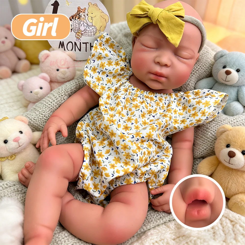 Best Gift For Girls 17Inch Silicone Reborn Baby Doll Open Mouth Newborn Girl Soft Cuddly Body Washable Toy For Collection Toy
Best Gift For Girls 17Inch Silicone Reborn Baby Doll Open Mouth Newborn Girl Soft Cuddly Body Washable Toy For Collection Toy