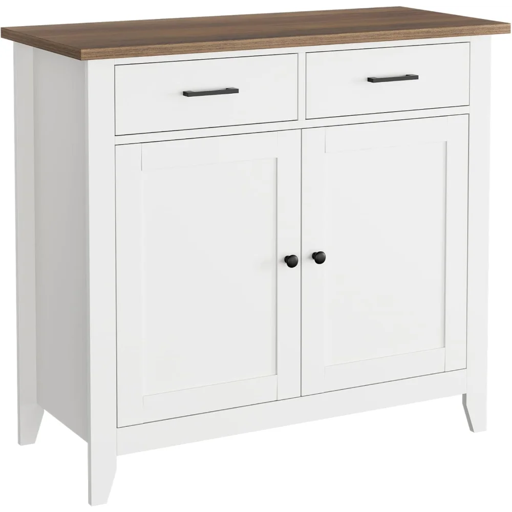 Kitchen Storage Cabinet, Modern Farmhouse Buffet Cabinet with Storage, Coffee Bar with 2 Drawers and 2 Doors
Kitchen Storage Cabinet, Modern Farmhouse Buffet Cabinet with Storage, Coffee Bar with 2 Drawers and 2 Doors