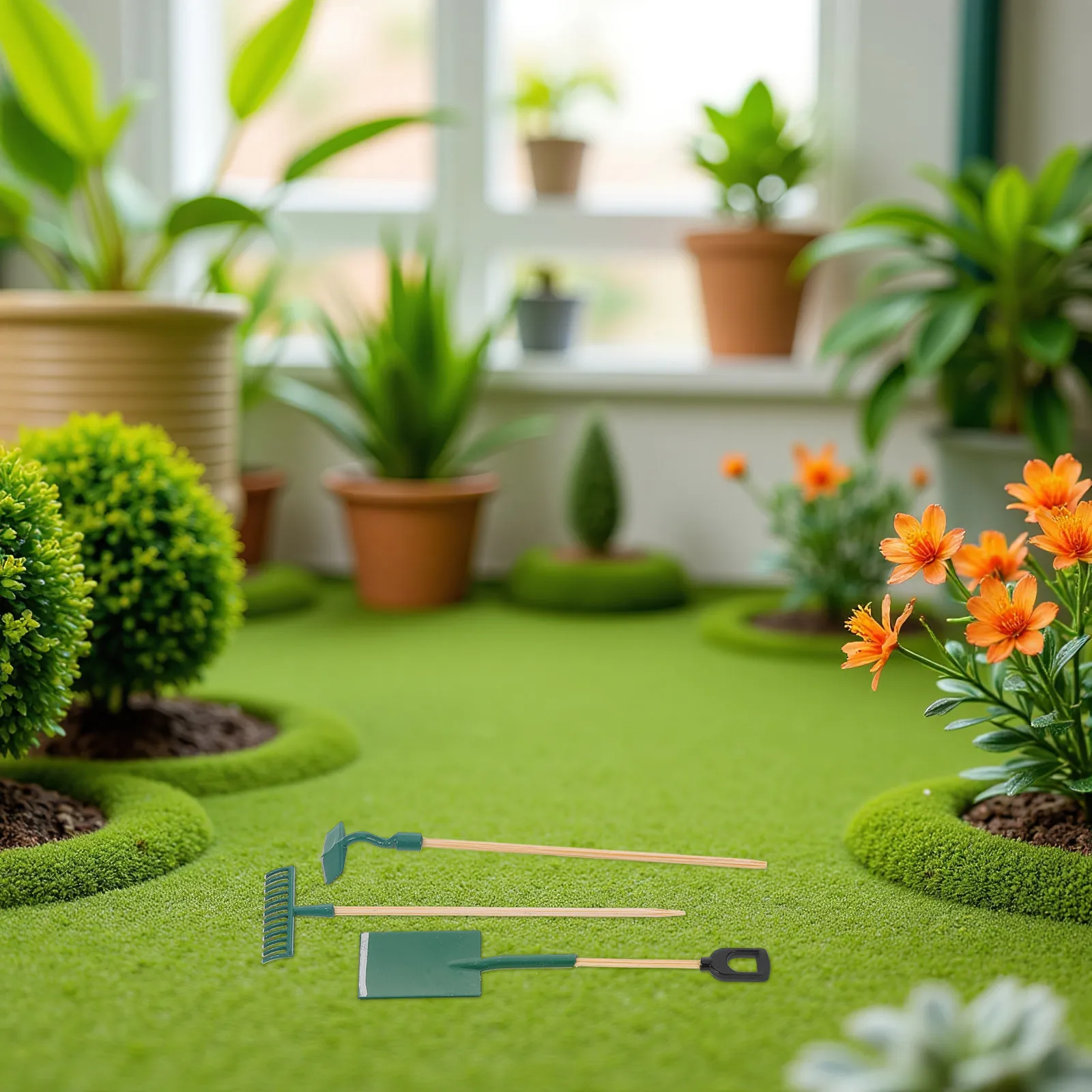 3 set Miniature Garden Tools Set 1:12 Scale Realistic Dollhouse Farm Decor Succulent Planting Kids Play Sowing Kit Gardening
3 set Miniature Garden Tools Set 1:12 Scale Realistic Dollhouse Farm Decor Succulent Planting Kids Play Sowing Kit Gardening