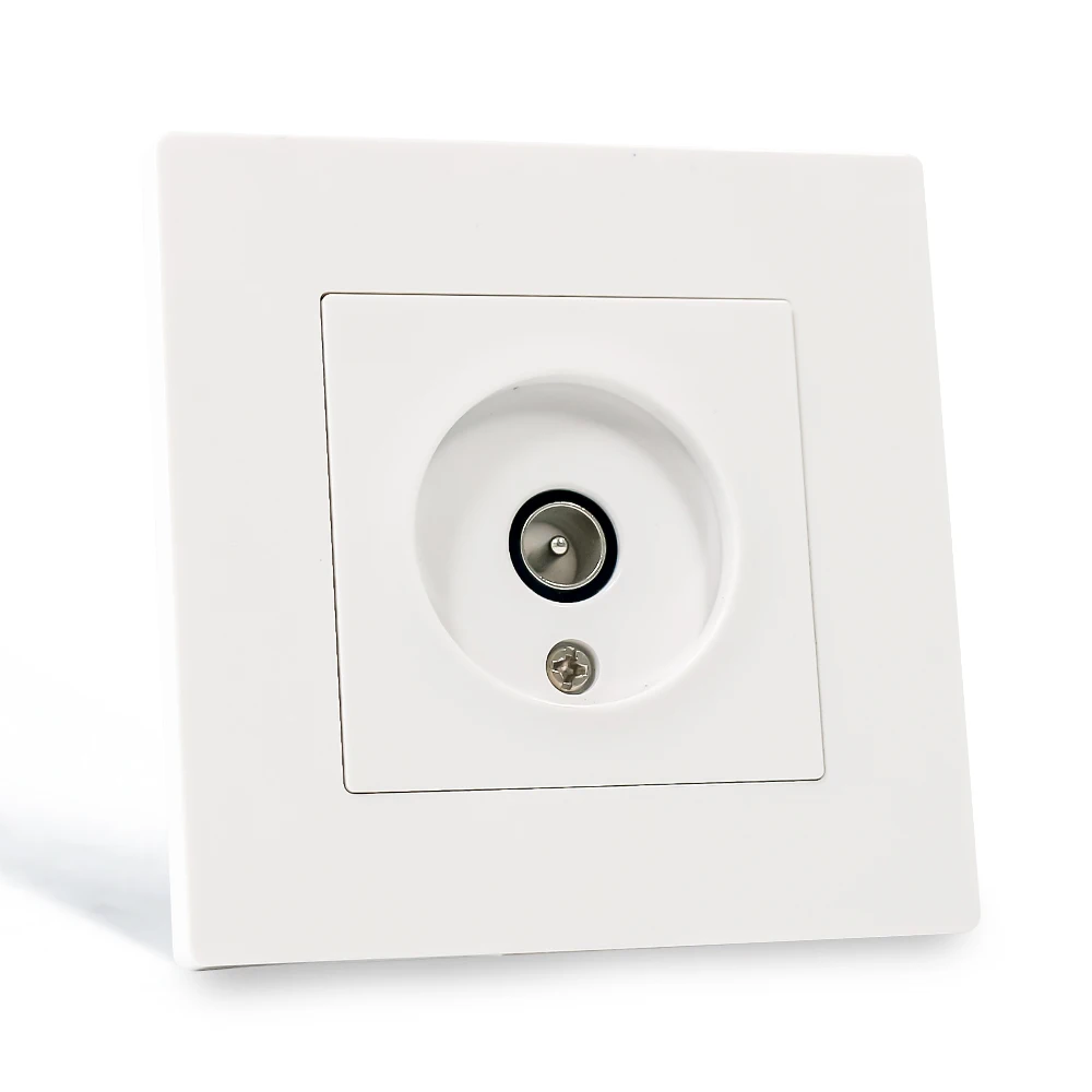 European standard weak current socket Type 86 TV socket white black gray and gold PC panel wall socket 
European standard weak current socket Type 86 TV socket white black gray and gold PC panel wall socket